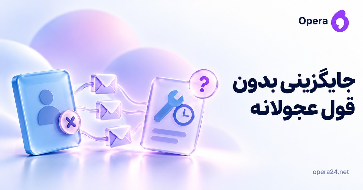 کارت شیفت لغوشده با سه مأموریت متصل به کارت مهارت و زمان جایگزین و نشان سؤال
